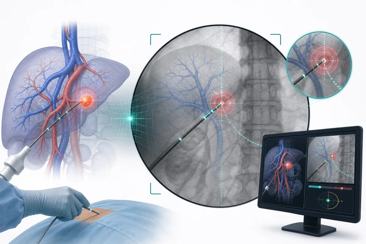 Computer-assisted intervention combining anatomical models, tracking, registration, and live image guidance